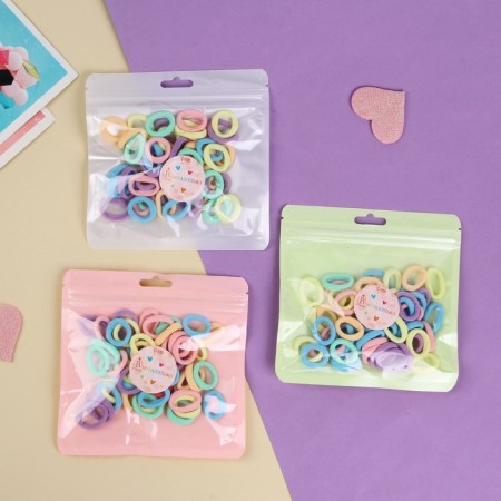 Hair gum "Classic Mahrushka" (set of 50 pcs) Assorted, 2 cm, mix-2