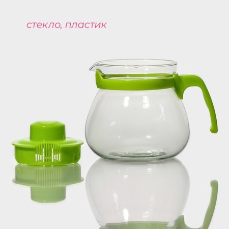 Teapot Glass Hot Dolyana "Frog", 750 ml-1