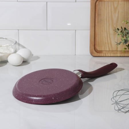 Pancake pan Trendy Style, D = 20 cm, plastic handle, anti -stick coating, purple color-2