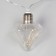 Garland “thread” 3 m with nozzles “Crystal bulbs”, IP20, transparent thread, 80 LED, glow blue, 8 modes, 220 V