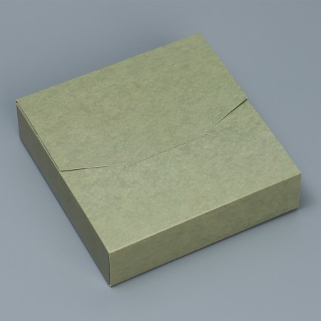 Box a gift folding envelope, packaging, “olive”, 15 x 15 x 4 cm-1