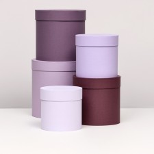 Set of hats 5 in 1, lavender, 23 x 23-15 x 15 cm