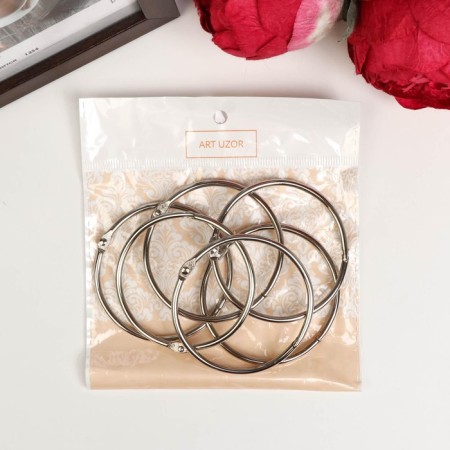 Ring for creativity (for photo albums) "silver" int. D = 5.5 cm external. D = 6 cm-5
