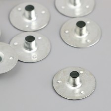 Fitting holder Round metal 2x2x0.7 cm