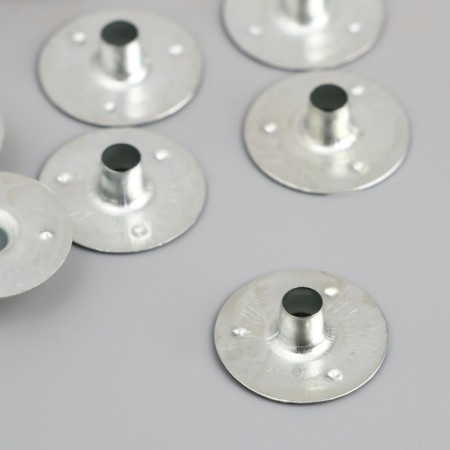 Fitting holder Round metal 2x2x0.7 cm