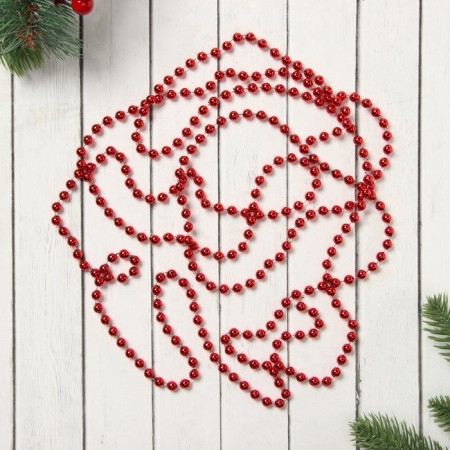Buses for a Christmas tree 2.7 m d-7 mm "Balls" red