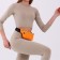 Lightning waist bag, reflective elements, color orange color