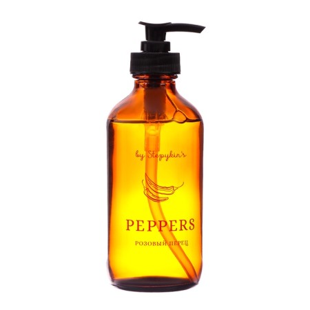 Liquid cream in glass bottle by stepykinʾs pink pepper, 230 ml-5