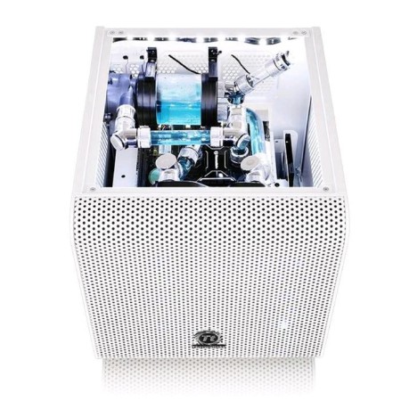 Корпус Thermaltake Core V1 Snow, без БП, miniITX, Desktop, белый-4