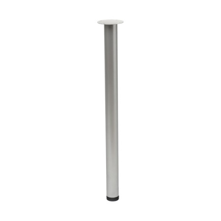 Support adjustable for the table, round, silver D-50mm