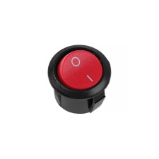Button - switch, without backlight, red, 3-6 a, 8889