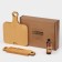 Gift set of ADELICA wooden dishes, cutting board, exchange 3 sections, oil as a gift 100 ml, birch