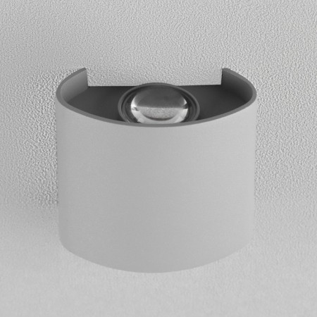 Facade lamp "Semisphere", 2 W, 3000k, single -beam, moisture -proof IP65, gray-1