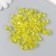 Plastic beads "Crystal polyhedron. Lemon" transparent set 20 g 1x1x1 cm