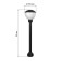 Lamp Garden Era E27, IP54, 75W, 250x250x850 mm, black