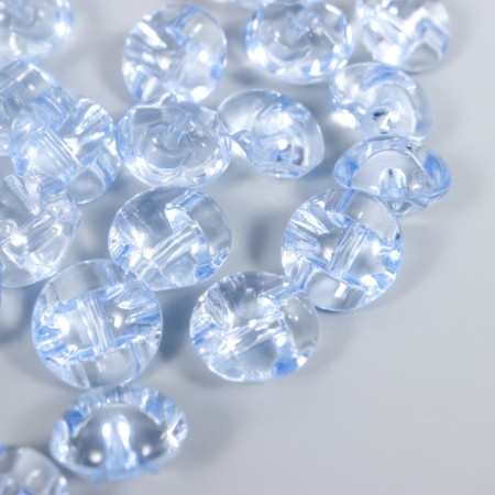 Buttons plastic on the midnight "Blue crystal" 1.3x1.3 cm set 35 pcs 4.8x3.7x3.7 cm-1