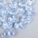 Buttons plastic on the midnight "Blue crystal" 1.3x1.3 cm set 35 pcs 4.8x3.7x3.7 cm
