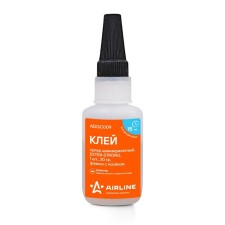 Super Cyanacrylate Airline Extra Strong glue, nose bottle, 20 g.