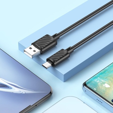 Hoco X88, Micro USB - USB, 2.4 A, 1 m, PVC, black-4
