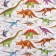 Diaper "baby I" dinosaurs 70*120 cm, calico, cotton 100%
