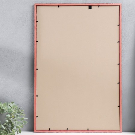 Photo frame pine c14 No. 1 cherry 40x60 cm (plastic screen)-2