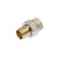 The connector "CTM", 1/2, "American", VP/HP, a pitch nut, straight, nickelled brass