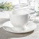 Tea steam porcelain Wilmax, 2 items: a cup 330 ml, a saucer d = 15.6 cm, white color