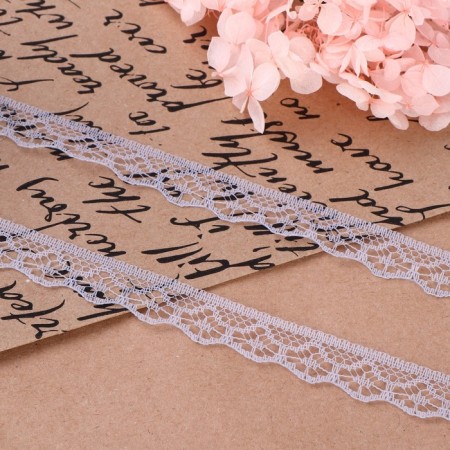 Capricon lace, 15 mm × 10 ± 1 m, color gray No. 9-1
