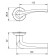 Separate handle Gloria Jr SN/CP-3, color matte nickel, chrome