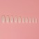 Tips for nail extension, 100 pcs, ballerina shape, short contact zone, container, beige color