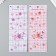 Plot sticker "Rose and beads" mix 26.4x10.4 cm