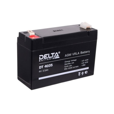 The battery Delta DT 4035 (4V / 3.5AH)