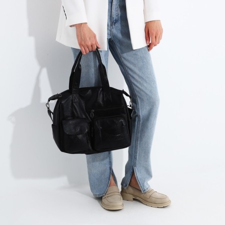 Bag Female Tout on Lightning Black Color-8
