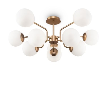 Suspended lamp Maytoni Mod221PL-10G, 10HE14, 40W, 90.7x90.7 cm, brass color