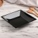 Plastic disposable plastic, 17.2 × 17.2 cm, square, deep, black
