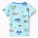 T-shirt for children, color light blue, height 74 cm