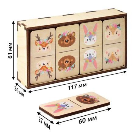 The board game "Domino. Animals"-3