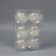 Set of balls plastic D-8 cm, 6 pcs "Transparent leaf"