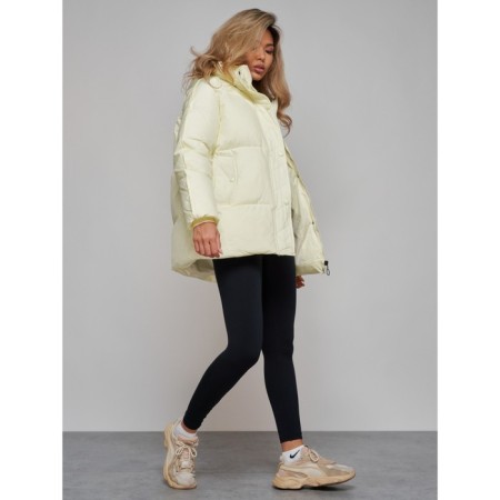 Winter jacket, size 42, light yellow color-15