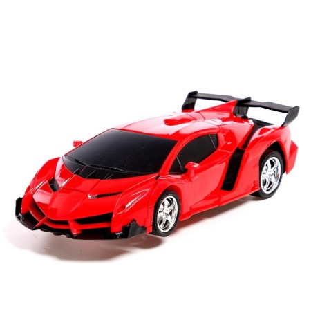 Robot radio -controlled "sportsar", transforms, light and sound effects, mix-9