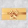 Gift envelope with the inner pocket “Congratulations!”, Gold marble 20 x 9.5 cm