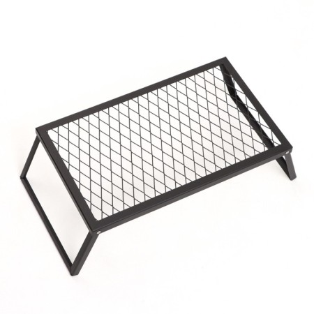 Broster grill for a fire, black, metal thickness 2 mm, 55 x 33 x 18 cm-4
