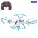 A quadrocopter radio -controlled Skydrone works on the battery, the color is blue