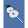 Candle for Cake "Gentleman", number "8", white