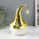 Souvenir Ceramics Light "Gnome in a gold cap with a star" White 11.6x10.7x19.3 cm