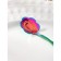 Spoon dessert Magistro "flower", length 12.5 cm, twisted, chameleon color