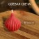 Candle "onion" 5x5x5 cm, soy wax mix