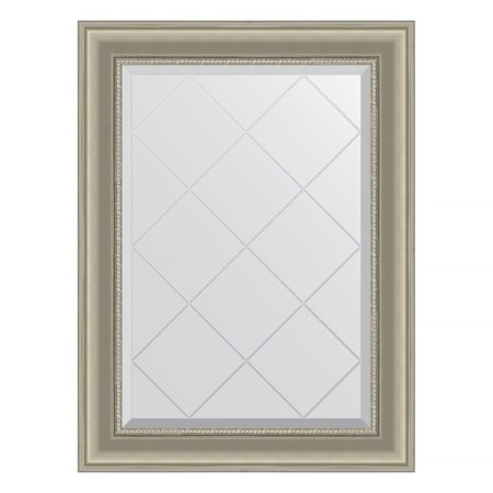 Mirror with engraving in the baguette frame, chameleon 88 mm, 66x89 cm