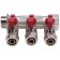 Universal collector Aqualink, 3/4 "X3/4" x16 mm, internal/outer, 4 outputs, Euroconus