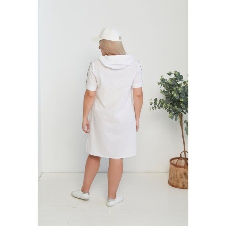Women's dress, size 58, white color-4